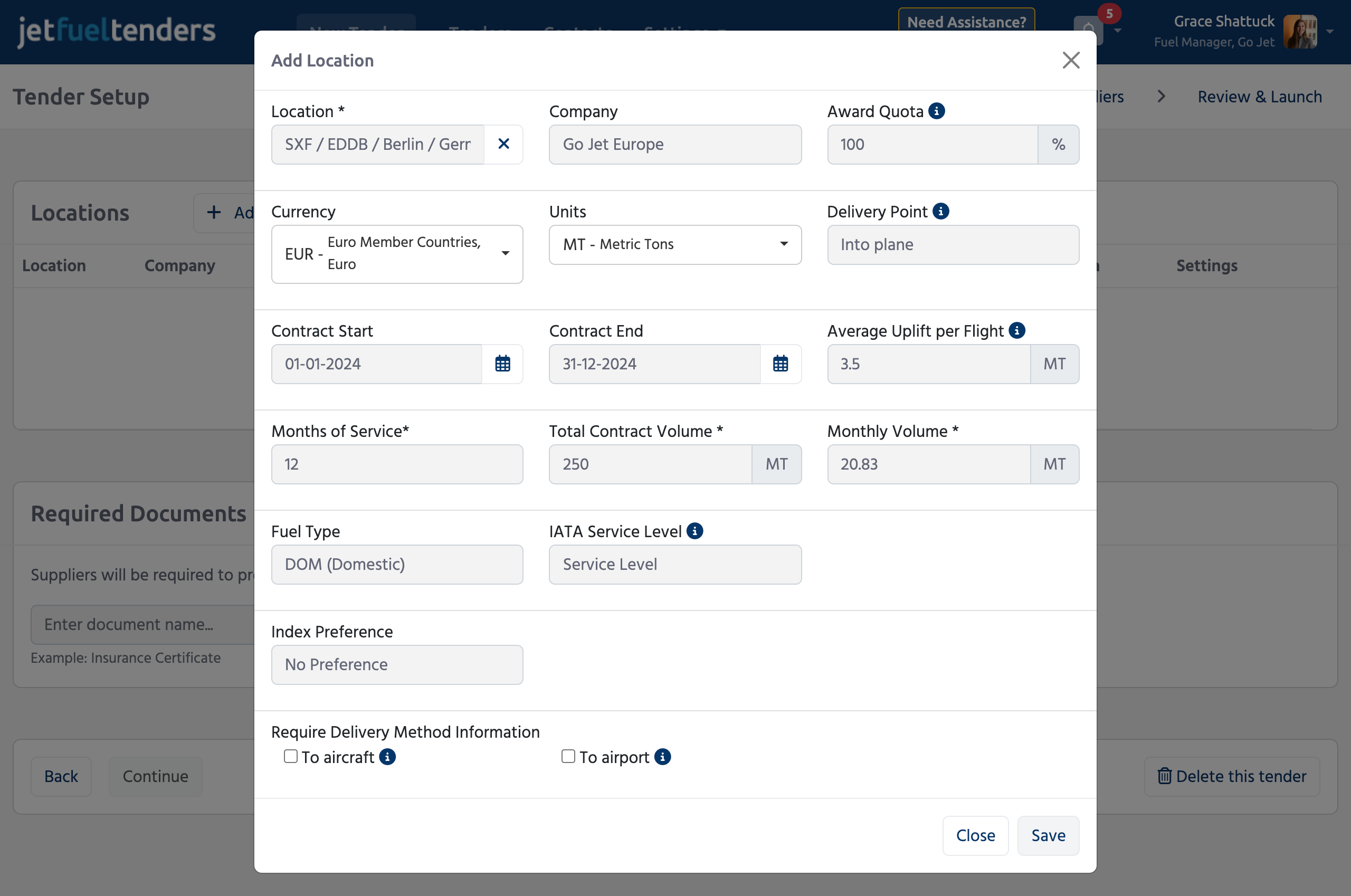 Add Airport Locations Manually